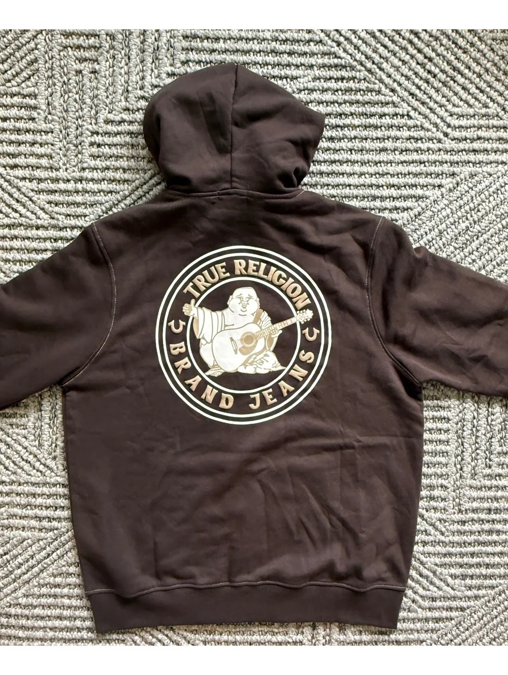 NWT True Religion Buddha Seal Zip Hoodie size XL